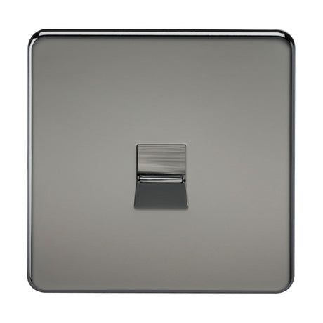 Telephone Extension Socket - Black Nickel