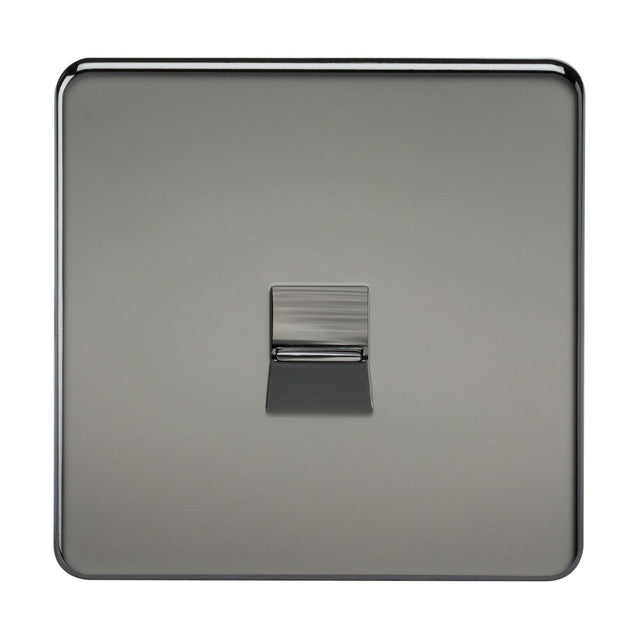 Telephone Extension Socket - Black Nickel