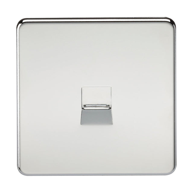 Telephone Extension Socket - Polished Chrome