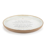 Friendship Giving Round Ceramic Decorative Plate - Stone