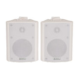 Adastra BC4-W 4inch Stereo Background Speakers, White Pair