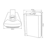 Adastra BC8-W 8inch Stereo Background Speakers, White Pair