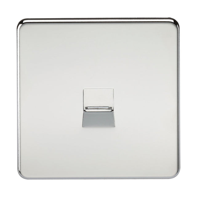 Telephone Master Socket - Polished Chrome