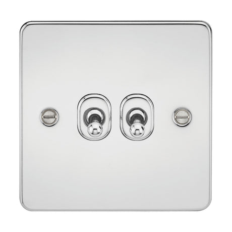 10AX 2G 2-way Toggle Switch - Polished Chrome