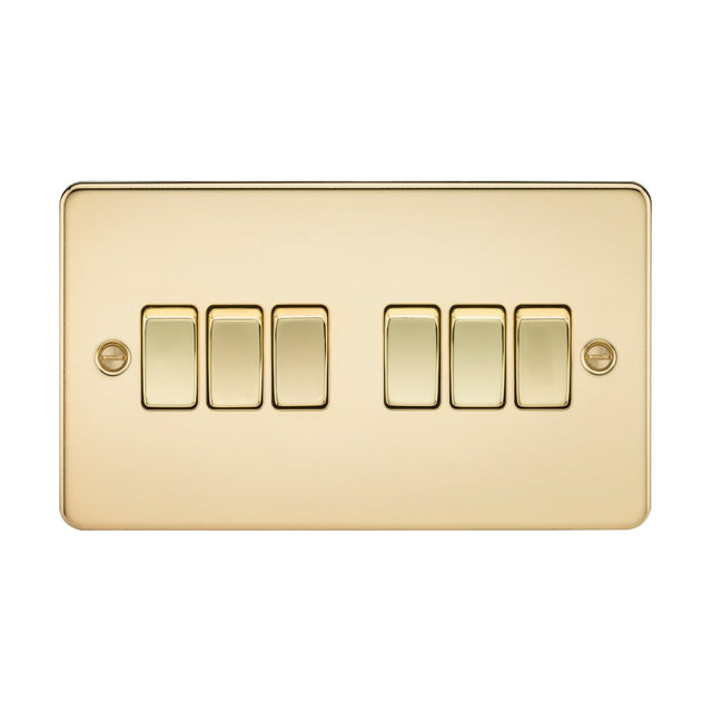 10AX 6G 2-way Switch - Polished Brass