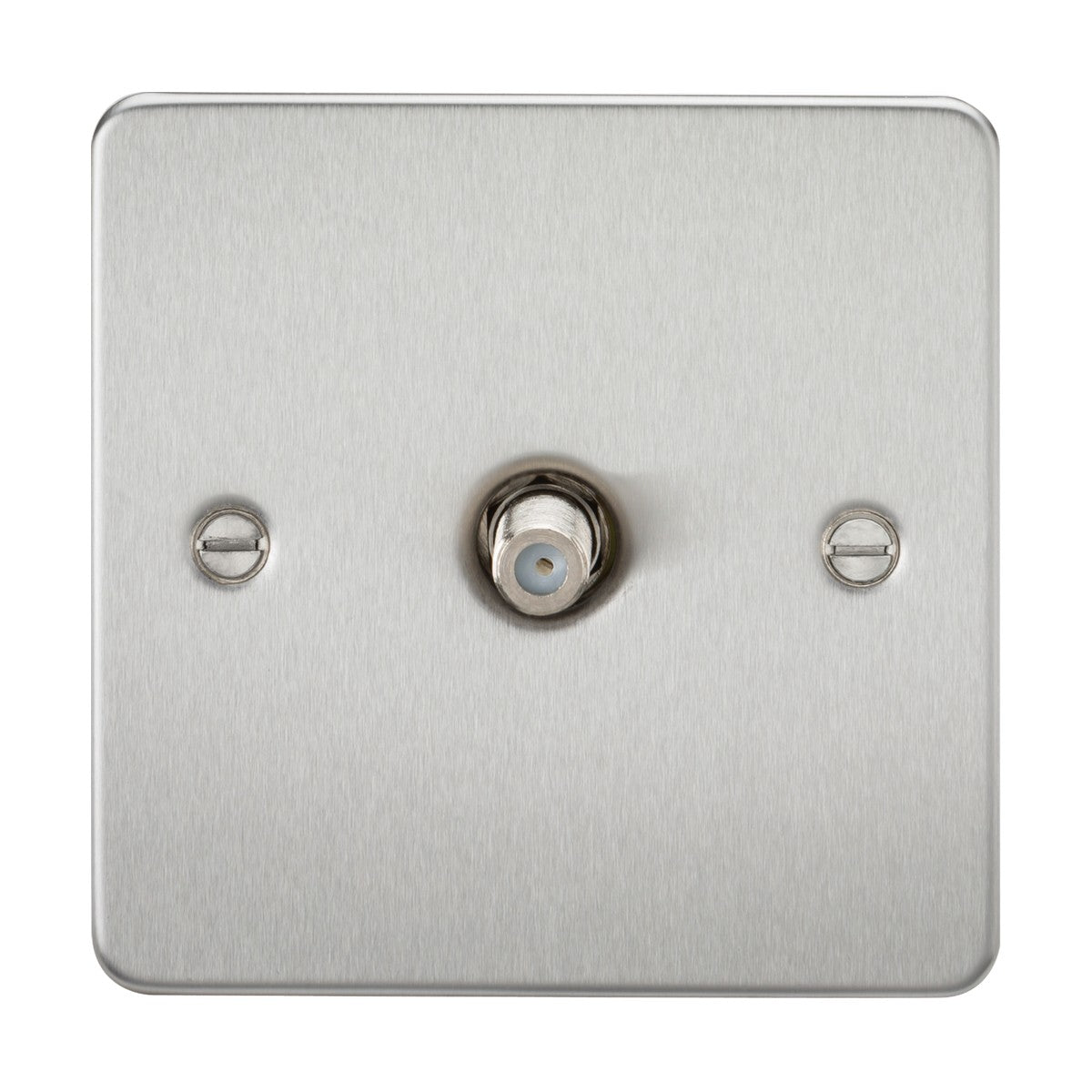 SAT TV Outlet (non-isolated) - Brushed Chrome