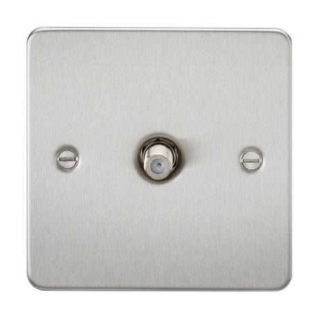 SAT TV Outlet (non-isolated) - Brushed Chrome
