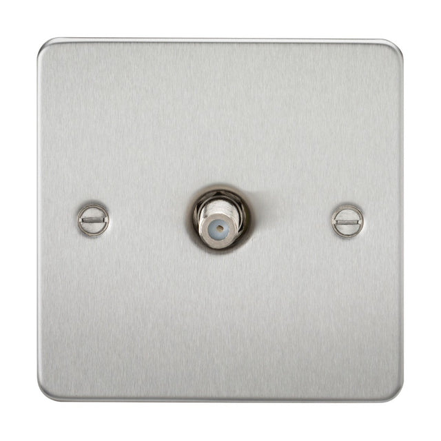 SAT TV Outlet (non-isolated) - Brushed Chrome