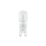 Endon 2W G9 LED capsule bulb with frosted polycarbonate body and two pin base, shown against a plain white background.