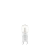Endon 2W G9 LED capsule bulb with frosted polycarbonate cover and two pin base, shown on a plain white background.