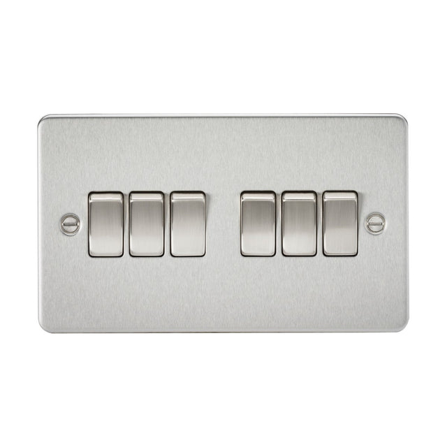 10AX 6G 2-way Switch - Brushed Chrome