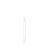 120W R7s double-ended linear halogen bulb with clear glass tube and R7s contact caps at each end, shown against a plain white background.