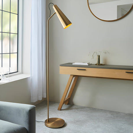 Brockleigh Task Floor Lamp - Antique Brass