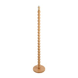 Endon Ashwood floor lamp base with stacked natural bamboo spheres on a round wooden base and E27 lamp holder, shown on a plain white background.
