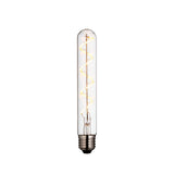 Endon 4W E27 LED filament bulb with clear tubular glass, warm white spiral filament and screw base, shown on a plain white background.