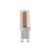 Endon 3.7W G9 LED capsule bulb in warm white, showing the compact clear capsule with visible LED chips and two-pin base on a plain white background.