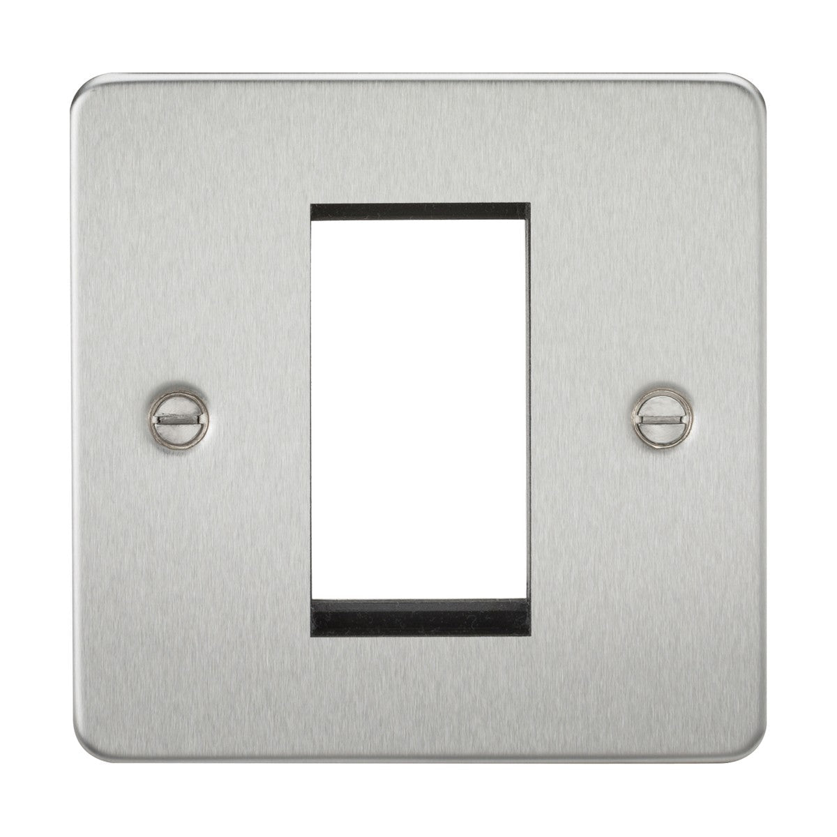 1G Modular Faceplate - Brushed Chrome