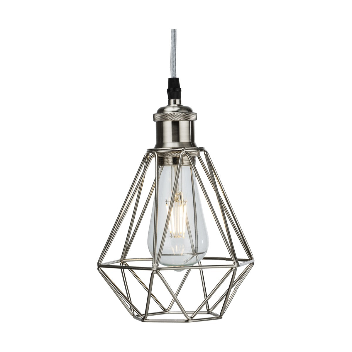 Pendant Cage - Brushed Chrome