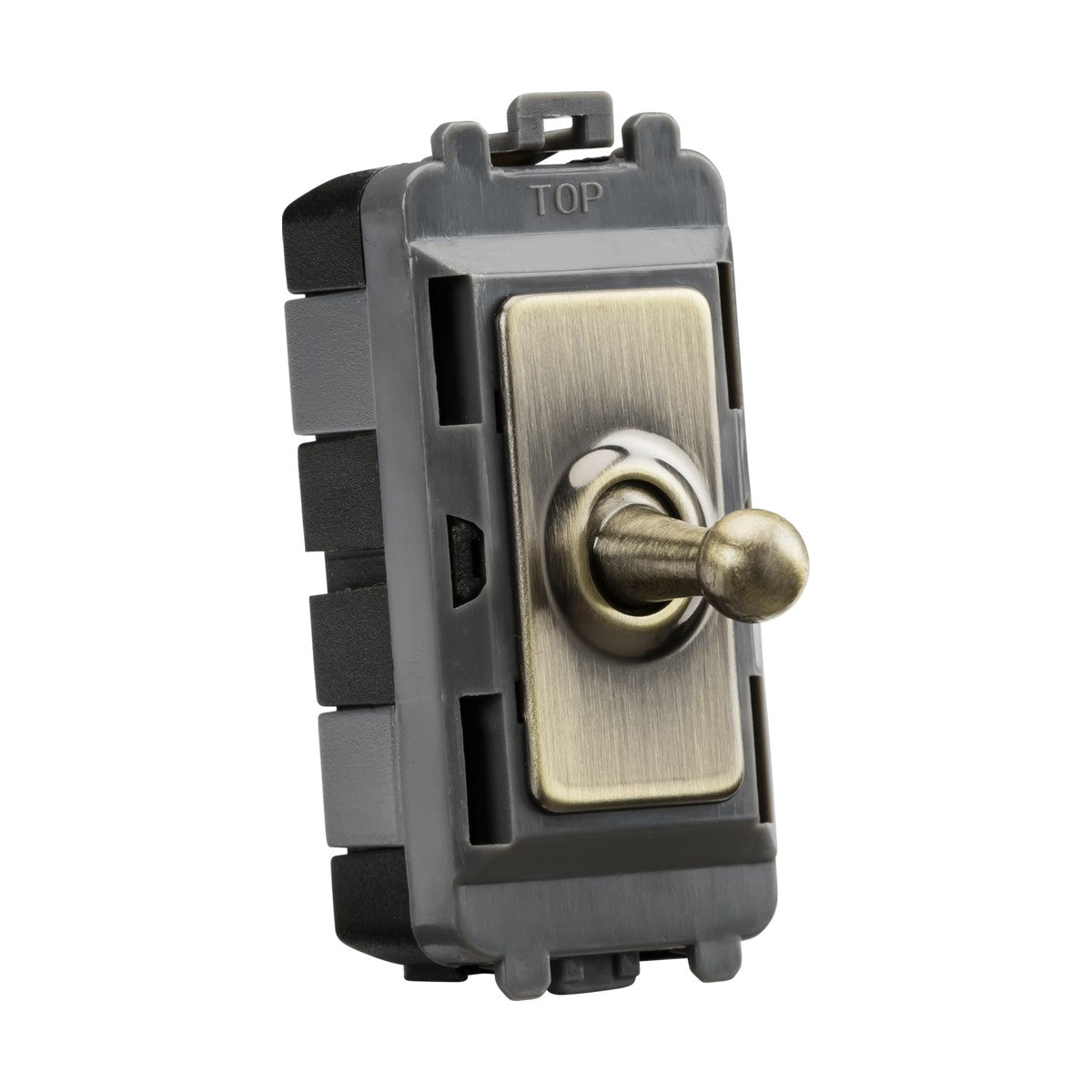 20AX 1G DP Toggle switch - antique brass