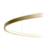 Zero Round Aluminium Ring LED Pendant Light 122cm Without Canopy