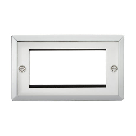 4G Modular Faceplate - Bevelled Edge Polished Chrome