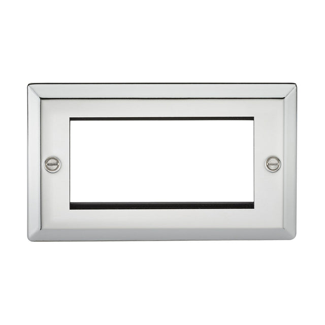 4G Modular Faceplate - Bevelled Edge Polished Chrome