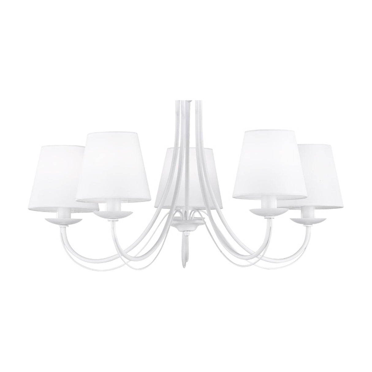 Cortez 5 Light Chandelier – Matt White
