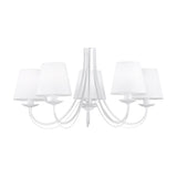 Cortez 5 Light Chandelier – Matt White