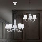 Cortez 5 Light Chandelier – Matt White