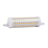 Endon 13W R7s LED bulb in warm white, slim double-ended linear form with visible SMD LEDs and white end caps, shown on a plain white background.