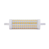 Endon 13W R7s LED bulb in warm white, slim double-ended linear lamp with visible SMD LEDs along a white body, shown on a plain white background.
