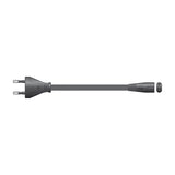 Mercury EU 2-pin to figure-8 C7 mains power cable in black with 1.5m flexible PVC sheath, shown on a plain white background.