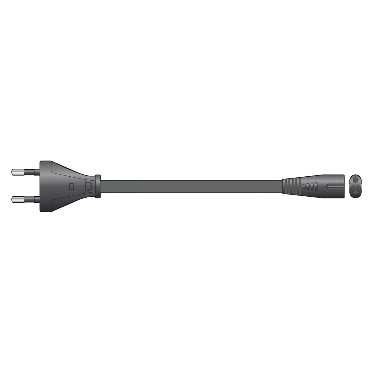 Mercury EU 2-Pin Plug To Fig 8 Socket Power Lead - 1.5m