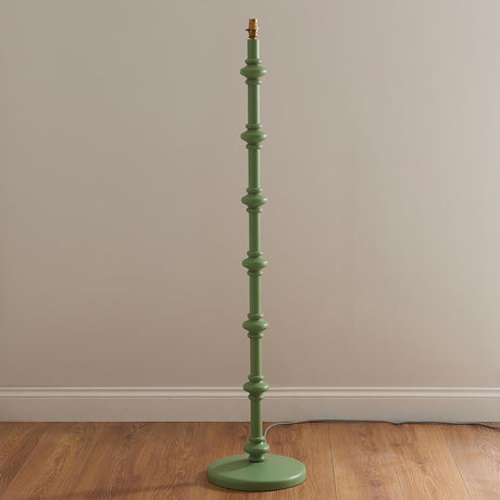 Bevbury Floor Lamp - Brass, Grey & Green