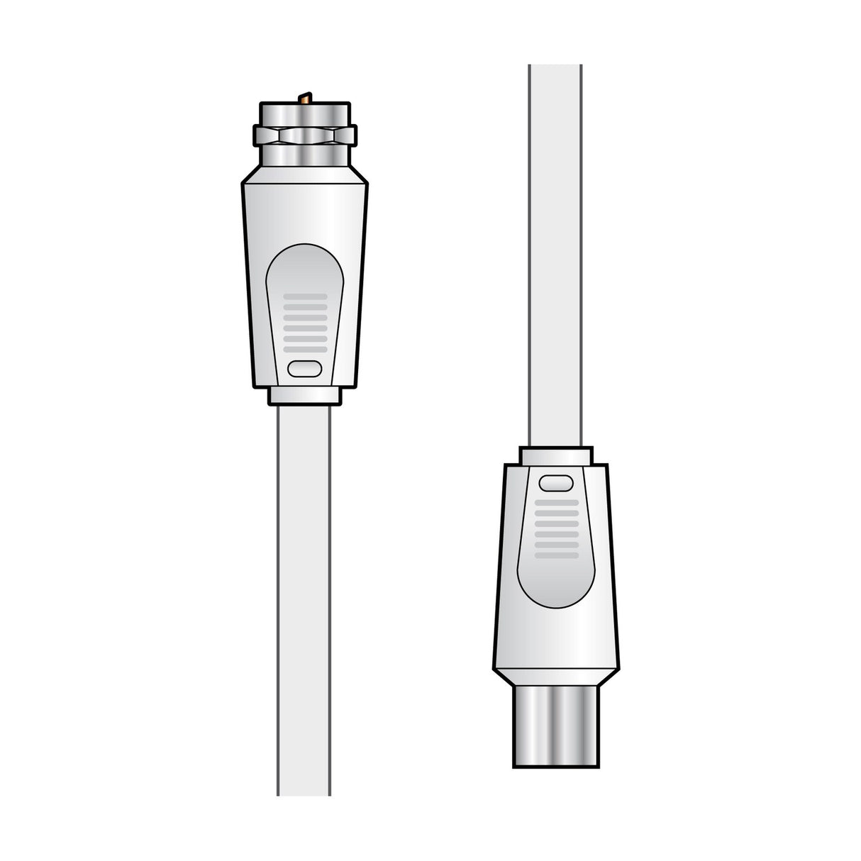 AV:Link F-type to Coax Plug Aerial Lead 2.0m