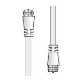 AV:Link 2.0m coaxial flylead by AVSL with white cable and screw-on F-type plug connectors at both ends, shown on a plain white background.