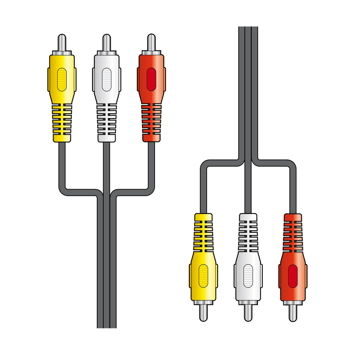 AV:Link 3 x RCA to 3 x RCA Lead 1.5m Cable