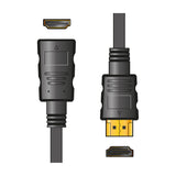 AVSL AV:Link 4K HDMI 0.5m extension lead showing black female and male connectors with gold-plated contacts on a plain white background.