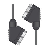 AV:Link 1.5m male to male Scart lead by AVSL with two black connectors and nickel plated contacts, shown on a plain white background.