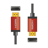 AV:Link 4K HDMI Lead 10m, Red Aluminium Shell