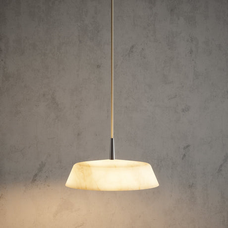 Bonn Alabaster Drum Pendant Light