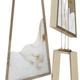 Atria LED Alabaster Cluster Pendant Light – Brushed Brass