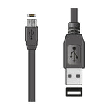 AV:Link Micro USB Flat Sync & Charge Cable 20cm