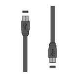 AV:Link USB Type-C to C Short Flat Sync & Charge Cable 20cm