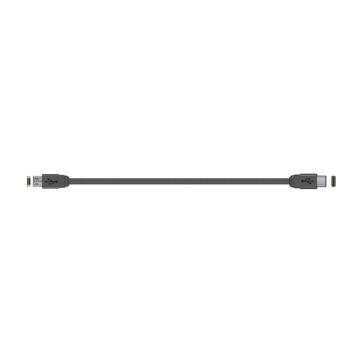 AV:Link USB-C to Micro USB Braided Sync & Charge Cable 1.5m