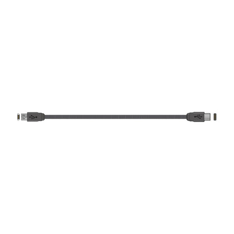 AV:Link USB-C to Micro USB braided sync and charge cable, 1.5m length with black connectors, shown flat on a white background.