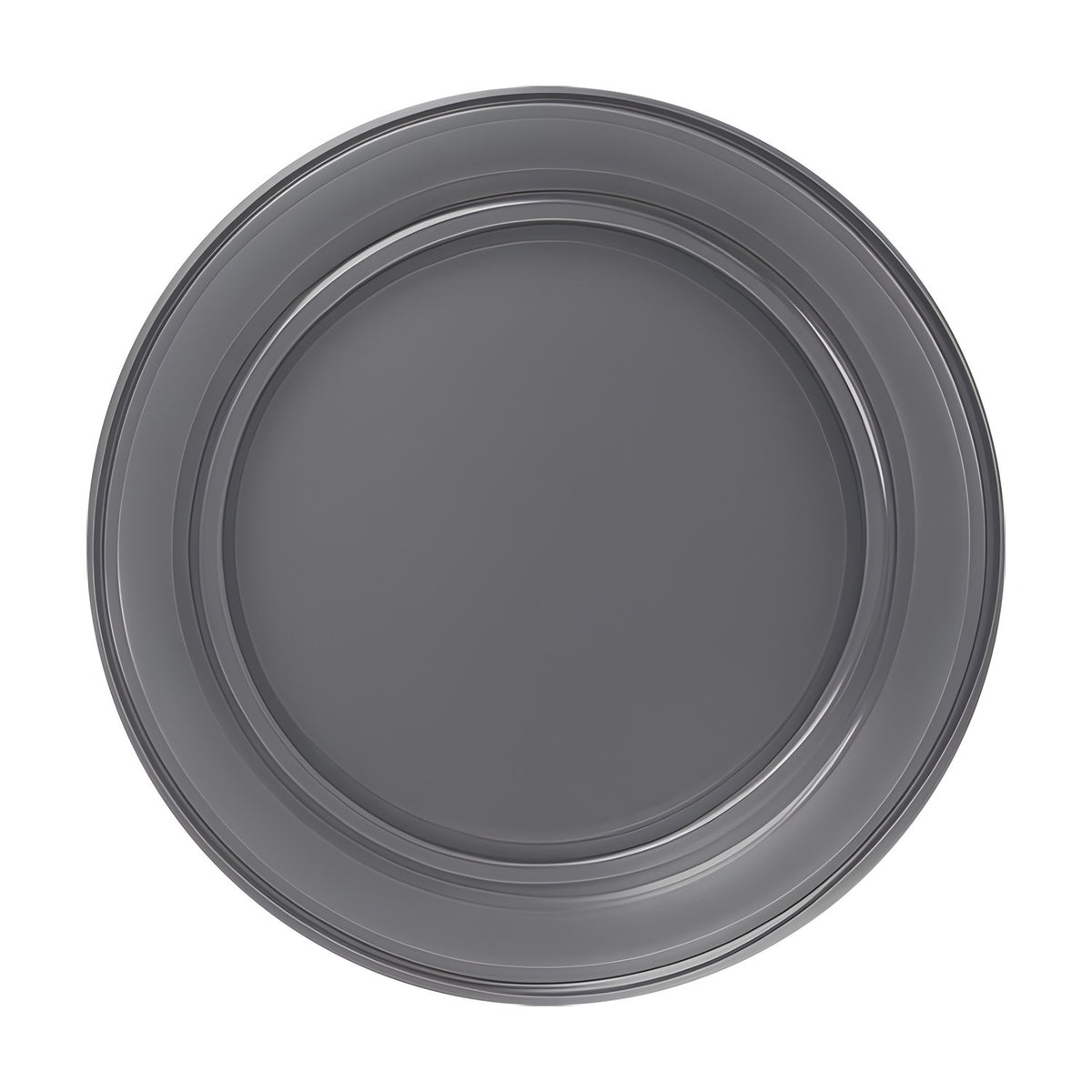 Blink Pure Glass Disc Wall Light in graphite, round iron-framed glass disc with stepped concentric rings, shown front-on against a plain white background.