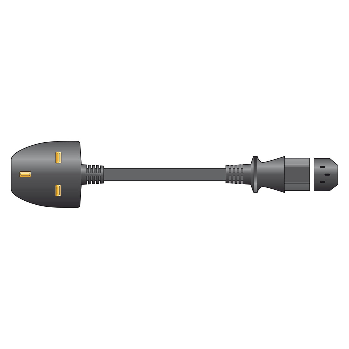 Mercury Power Lead UK Plug To IEC Socket 2m - Black