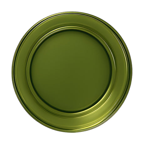 Blink Pure Glass Disc Wall Light in jade, round iron frame with a stepped rim and smooth glass centre, shown against a plain white background.
