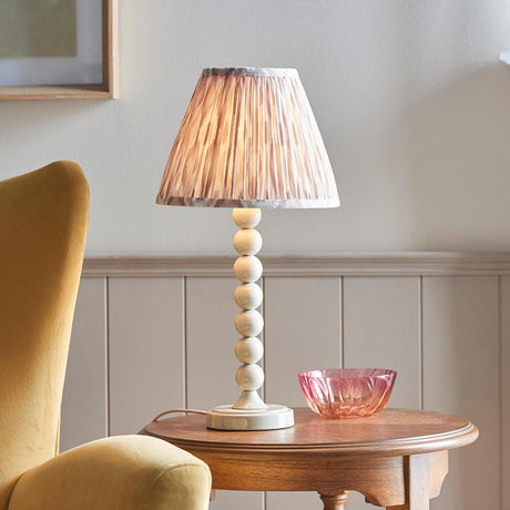 Brenleigh Ikat Table Lamp - White & Natural